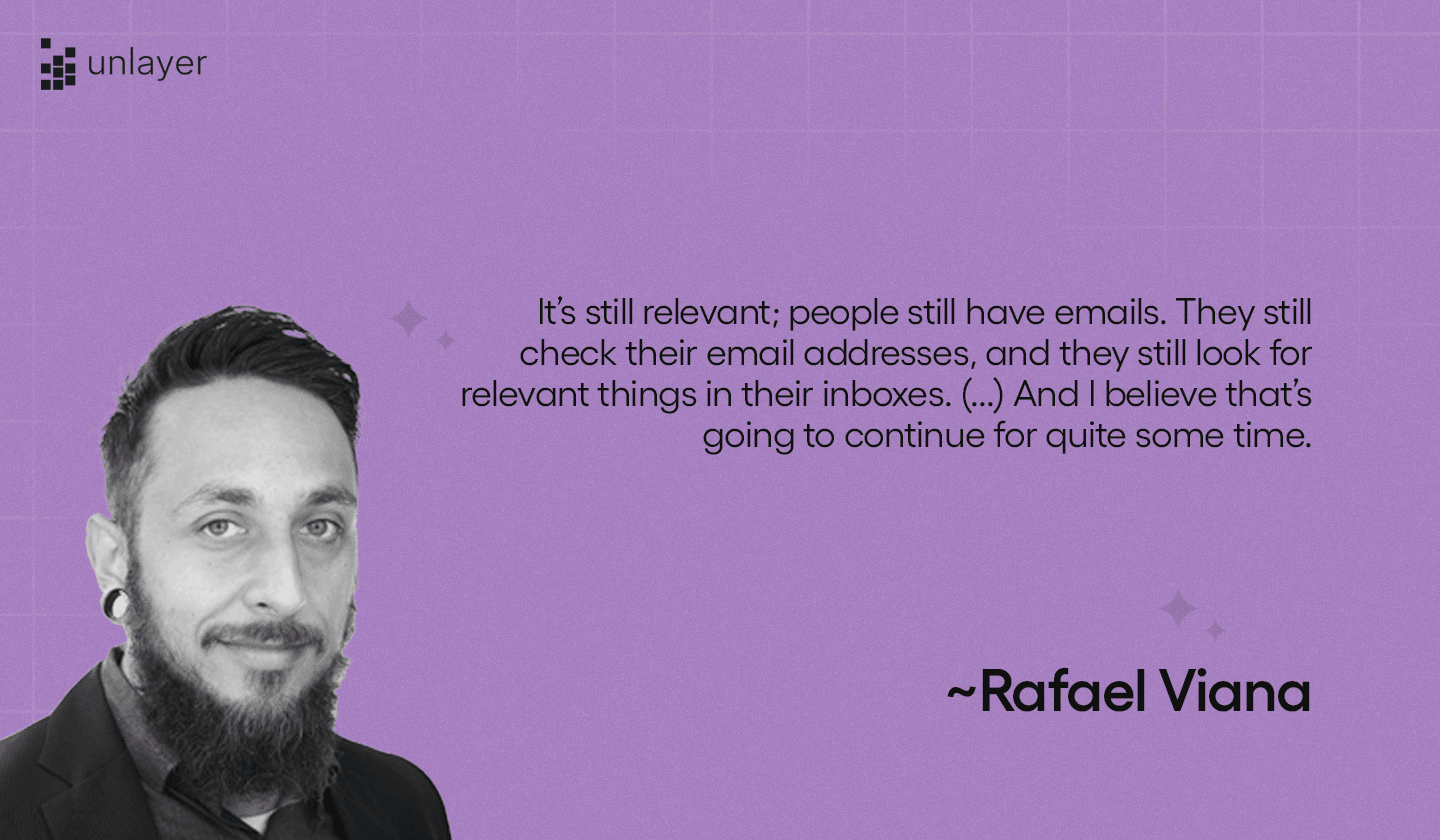 Rafael Viana’s words on email marketing